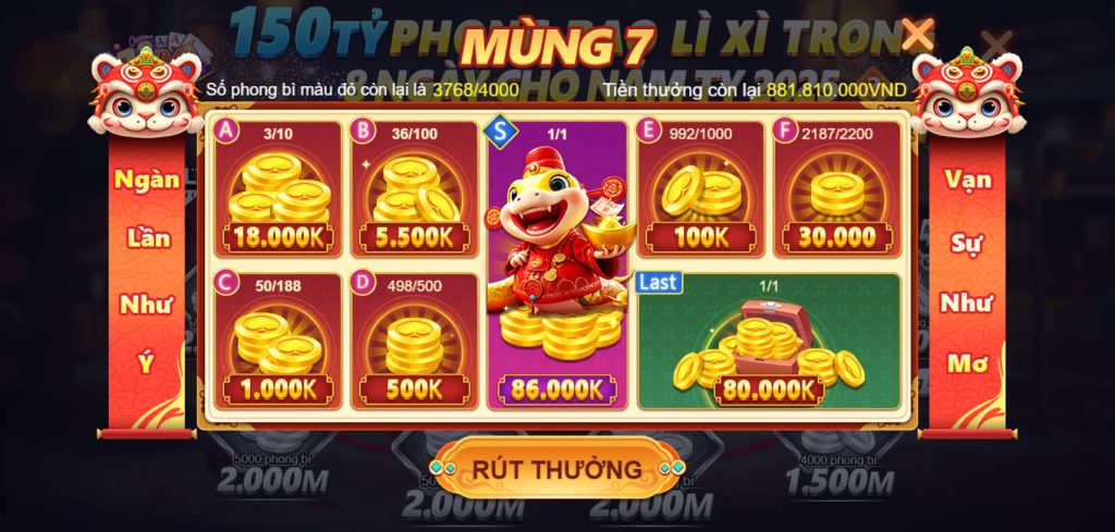 Hoạt Động Lễ Hội Xuân Năm Tỵ Tại V99: Nhận Phong Bì Đỏ May Mắn! - v99club